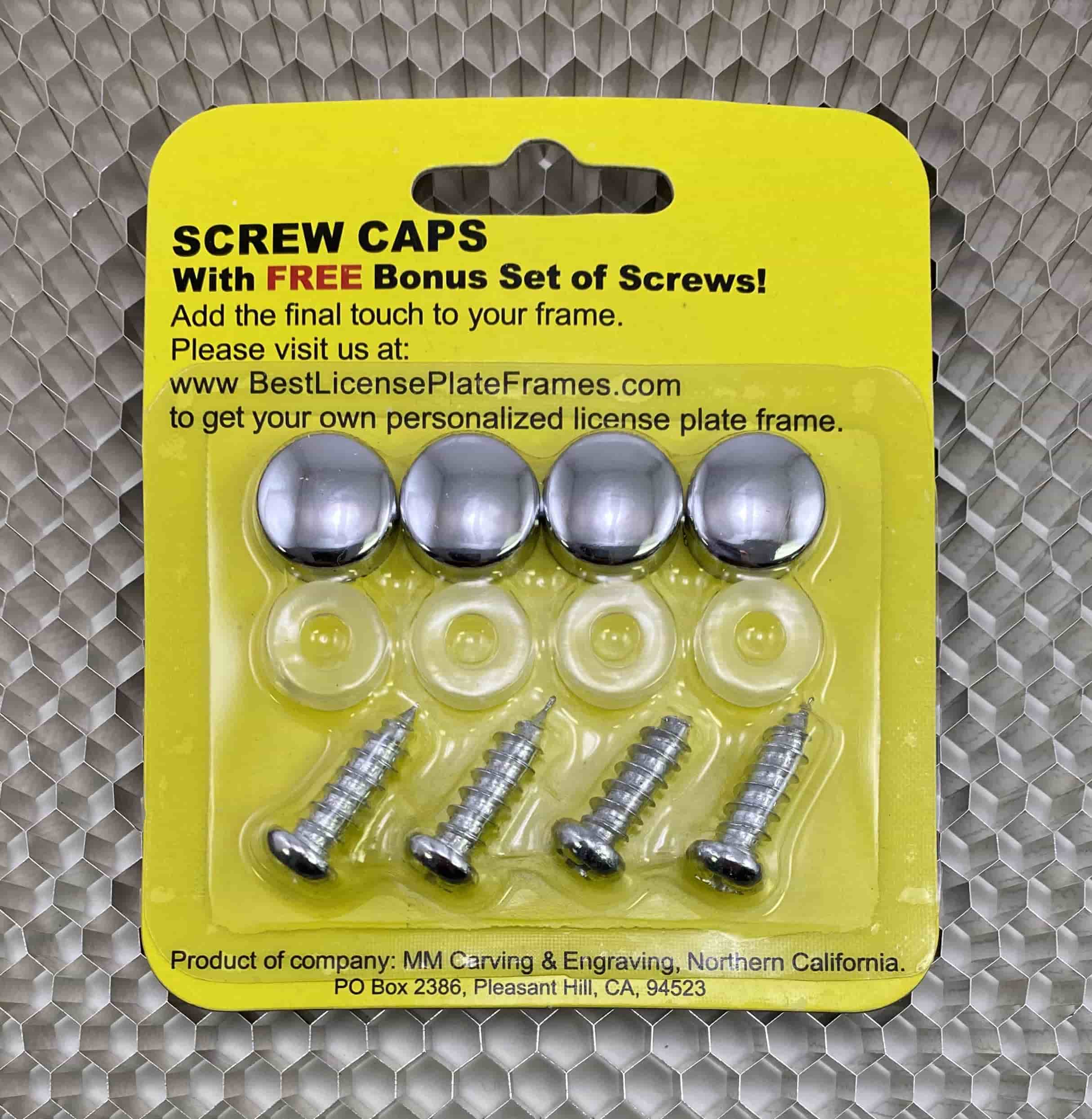 Screw Covers Plastic Chrome